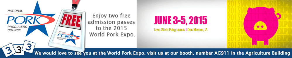 Free passes for World Pork Expo