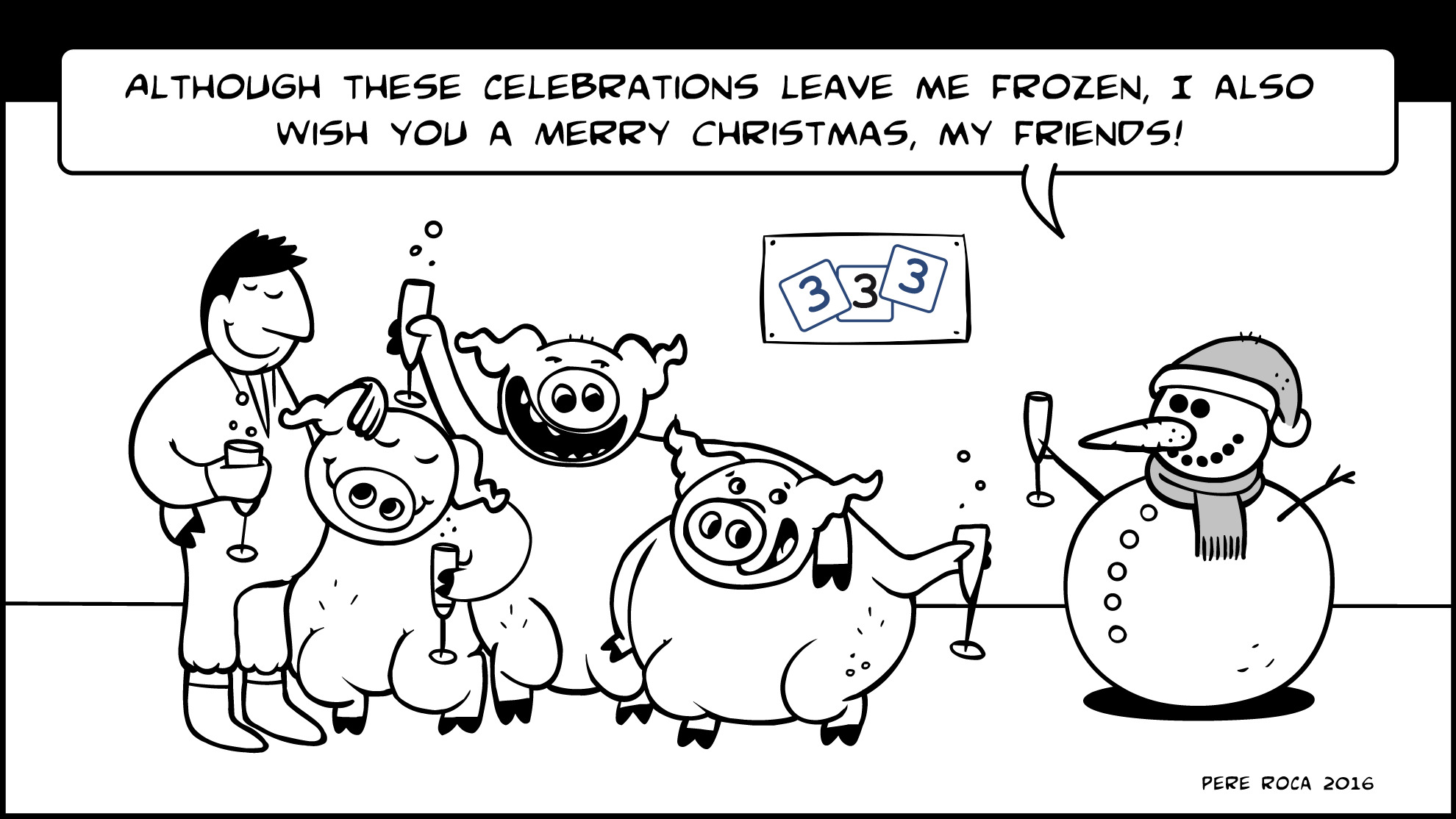 &iexcl;The team at 333 wishes you a Merry Christmas!
