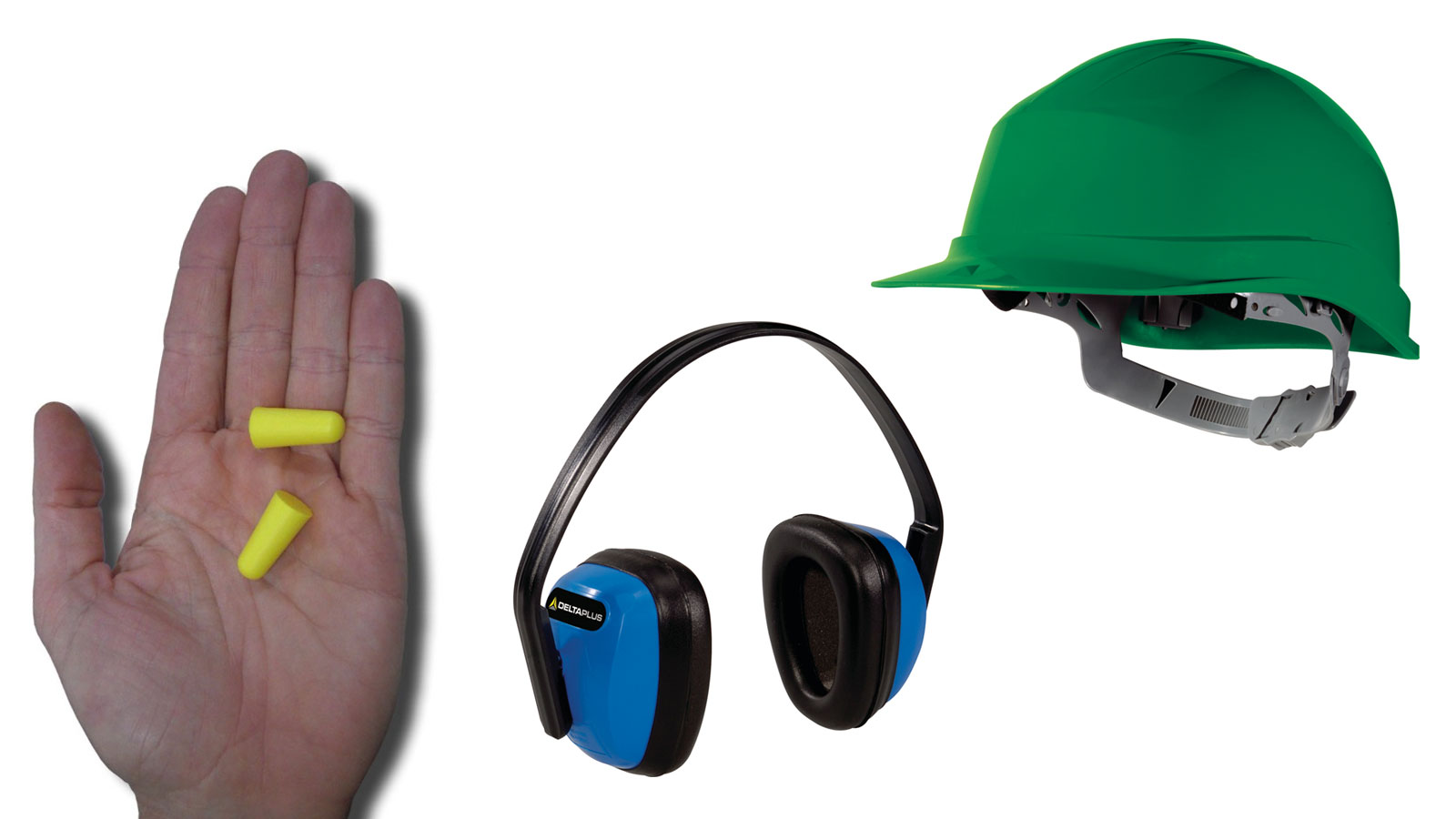 Ear inserts if worn properly can cut noise exposur. Ear muffs can be equally or more effective as inserts but it is difficult to wear a hat.
