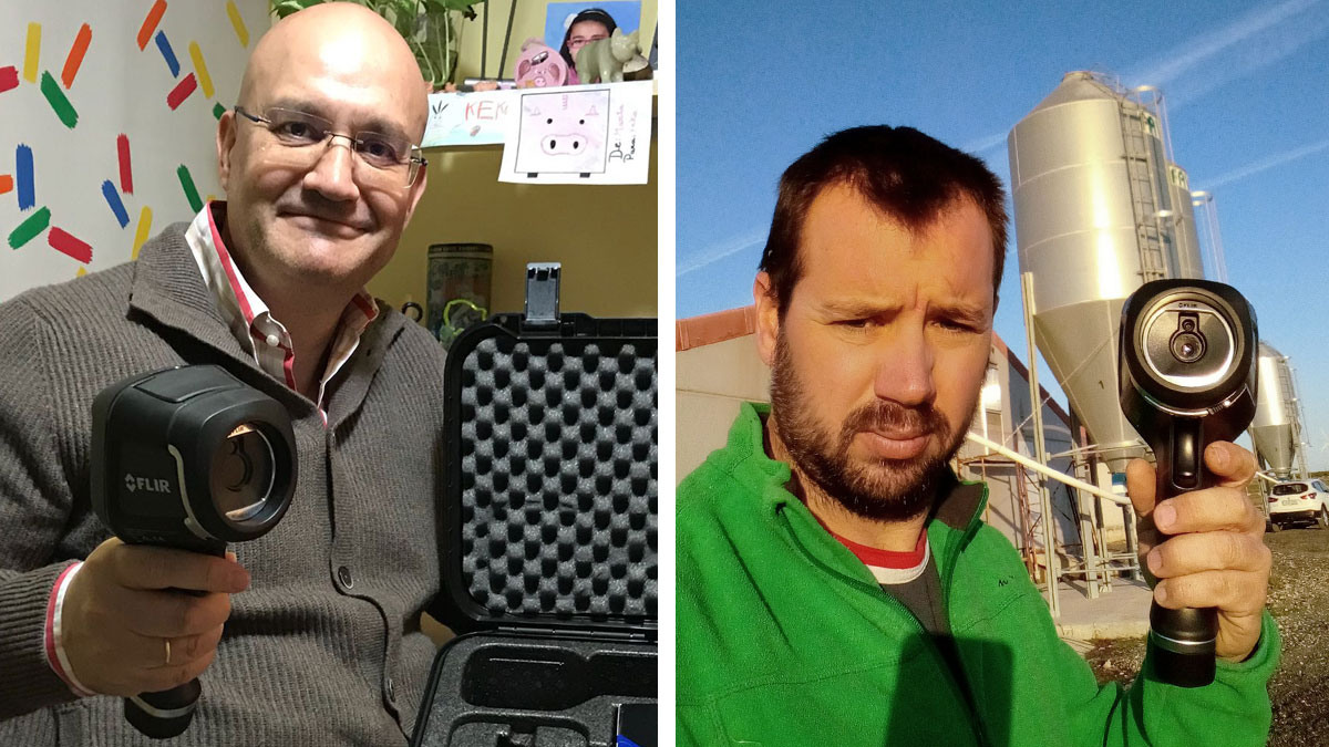 <p><span><span><span><span>Rafael T. Pall&aacute;s, from Las Rozas, Madrid (left) and Germ&aacute;n Moya, from La Muela, Saragossa (right)</span></span></span></span></p>
