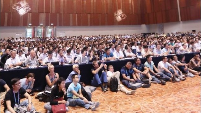 Delegates enjoying the speeches