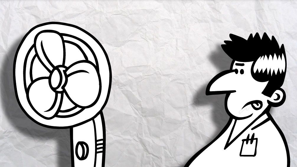 Fighting the heatwave...
