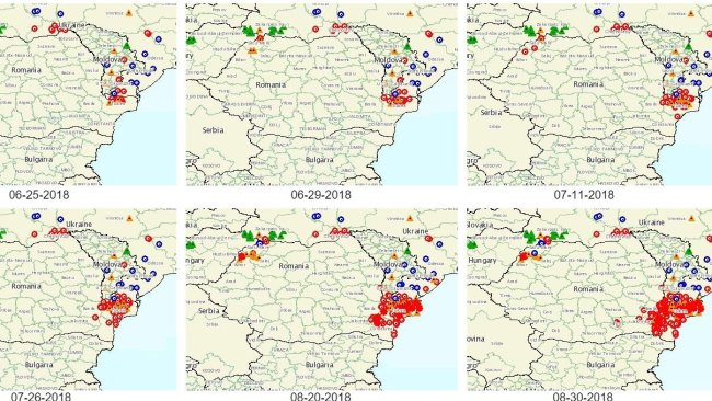 Image 1. ASF progress in Romania. Source: OIE