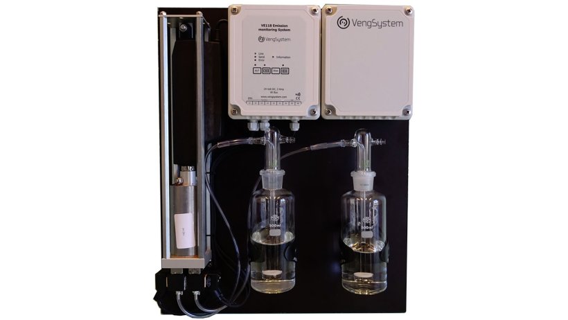 A fraction of the air from the ventilation outlets is collected in the fluid containers which are forwarded to a laboratory for analysis of the nitrogen content.
