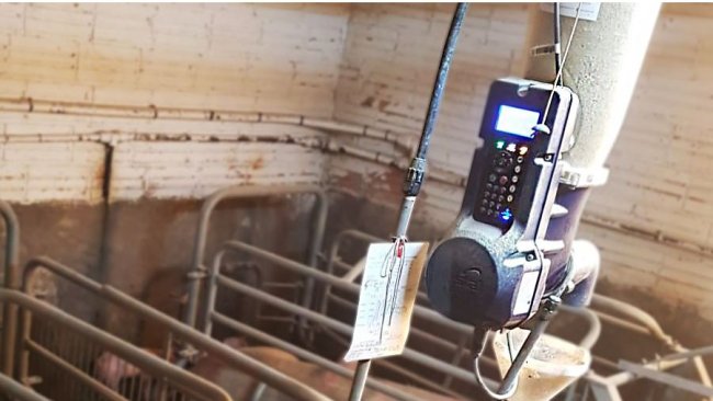 Photo 2. Electronic dry feeding system