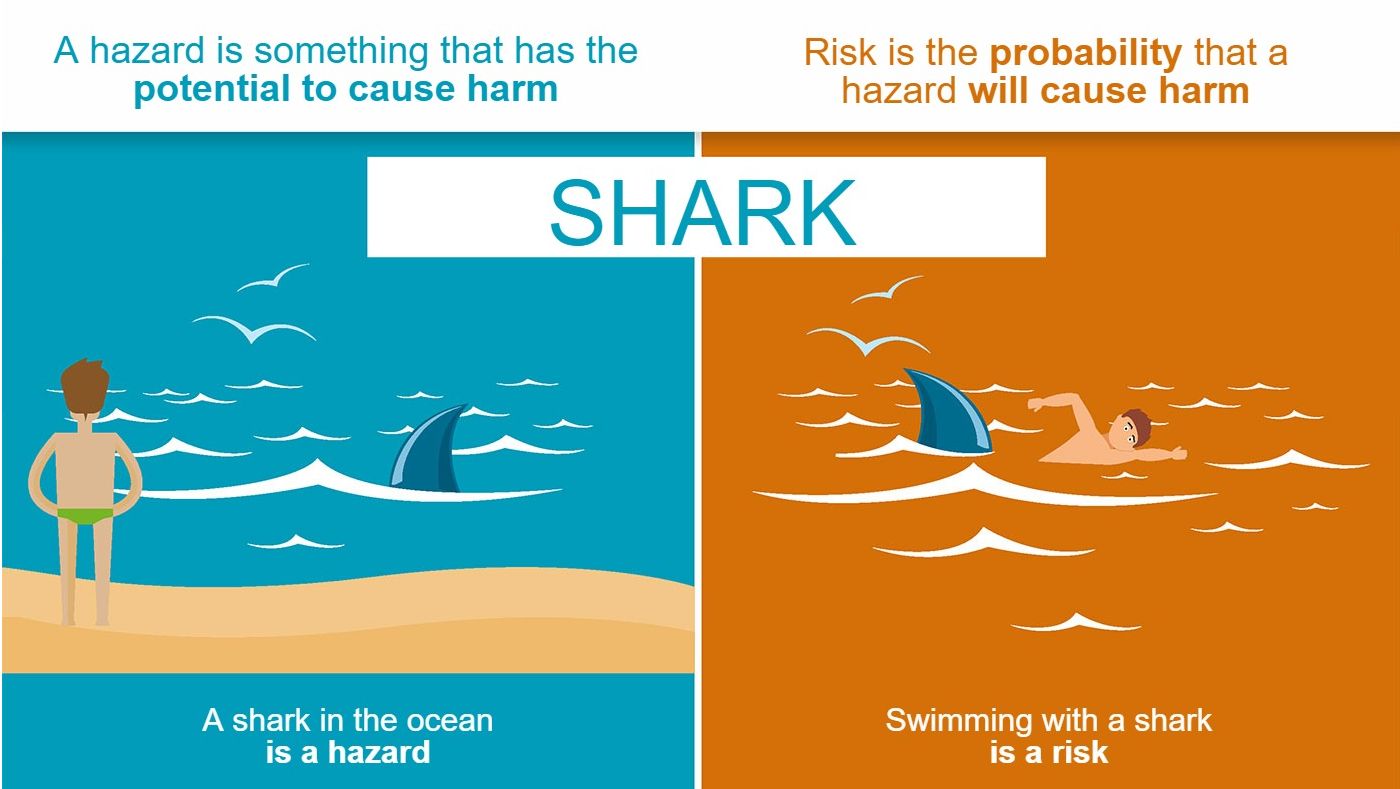 Figure&nbsp;1. The difference between hazard and risk. Source: EFSA
