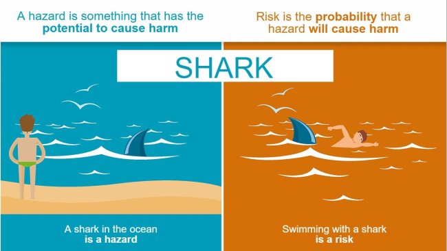 Figure 1. The difference between hazard and risk. Source: EFSA