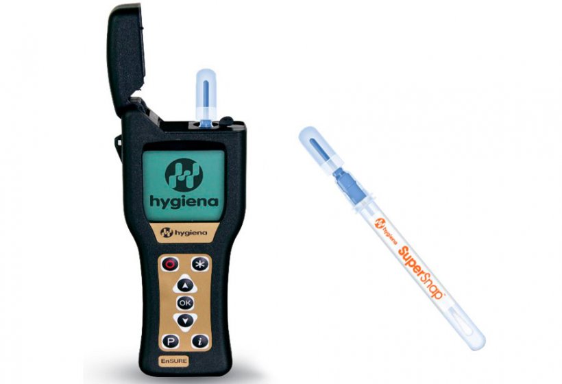 Photo 3. Example of a luminometer and swab for ATP detection.
