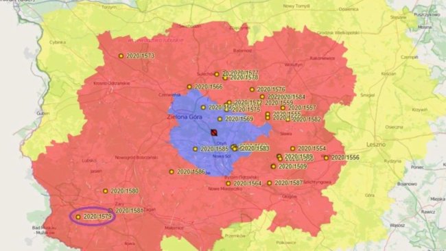 Areas tested positive for ASF in wild boar. Source: Chief Veterinary Inspectorate of Poland