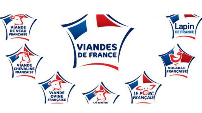 Meat from France labels