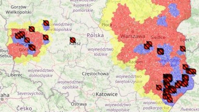 ASF outbreaks in Poland