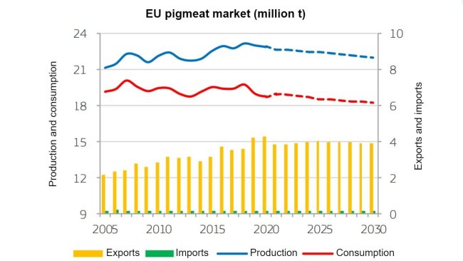 Source: EC (2020), EU agricultural outlook for markets, income and environment, 2020-2030. European Commission, DG Agriculture and Rural Development, Brussels.