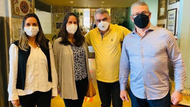 From left to right Roberta Werner (executive director of the Rio Convention & Visitors Bureau), Tatiana Kingston (coordinator of Congresses and Events of the foundation), Amilton Silva.