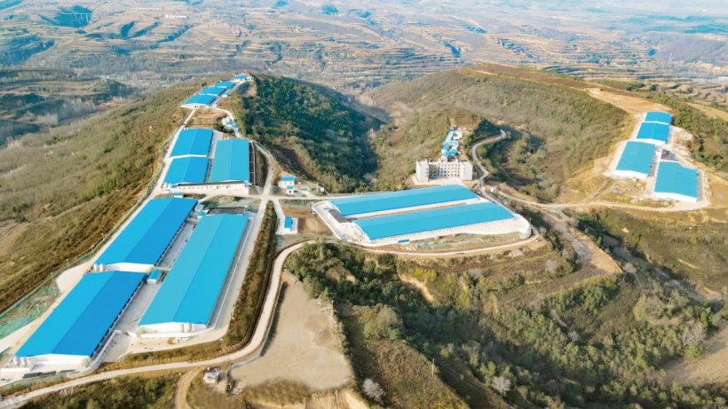 Arial view of the new AB Agri Feed Mill in China.
