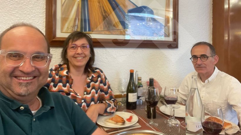 Left to right: Miquel Collell, Rosa Pujol, and&nbsp;Enric Marco.
