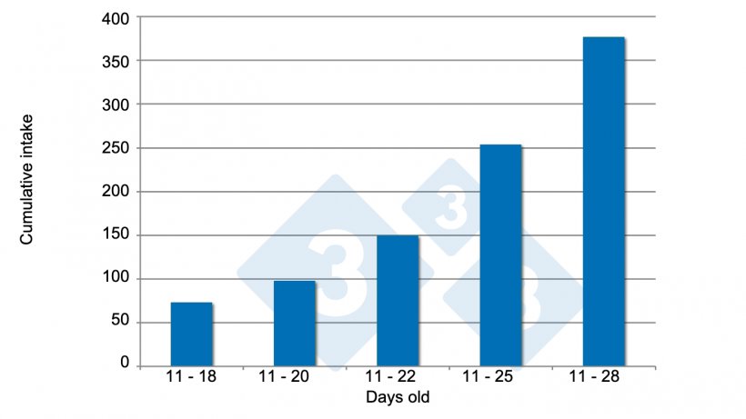 Figure&nbsp;3. Pre-starter intake. Source:&nbsp;Brunix, et al.&nbsp;2002.
