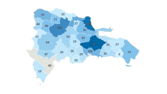 Map of ASF outbreaks by province - June 2021 to September 2024. Source: ICS-RD.