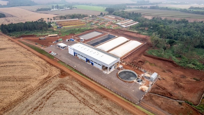 Primato biogas plant located in Ouro Verde do Oeste (Paran&aacute;, Brazil).
