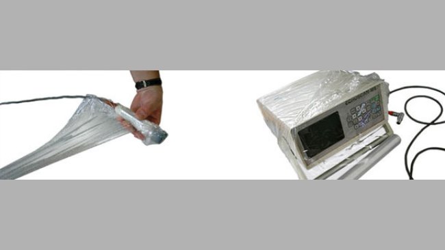 Protecting the ultrasound scanner with cling film