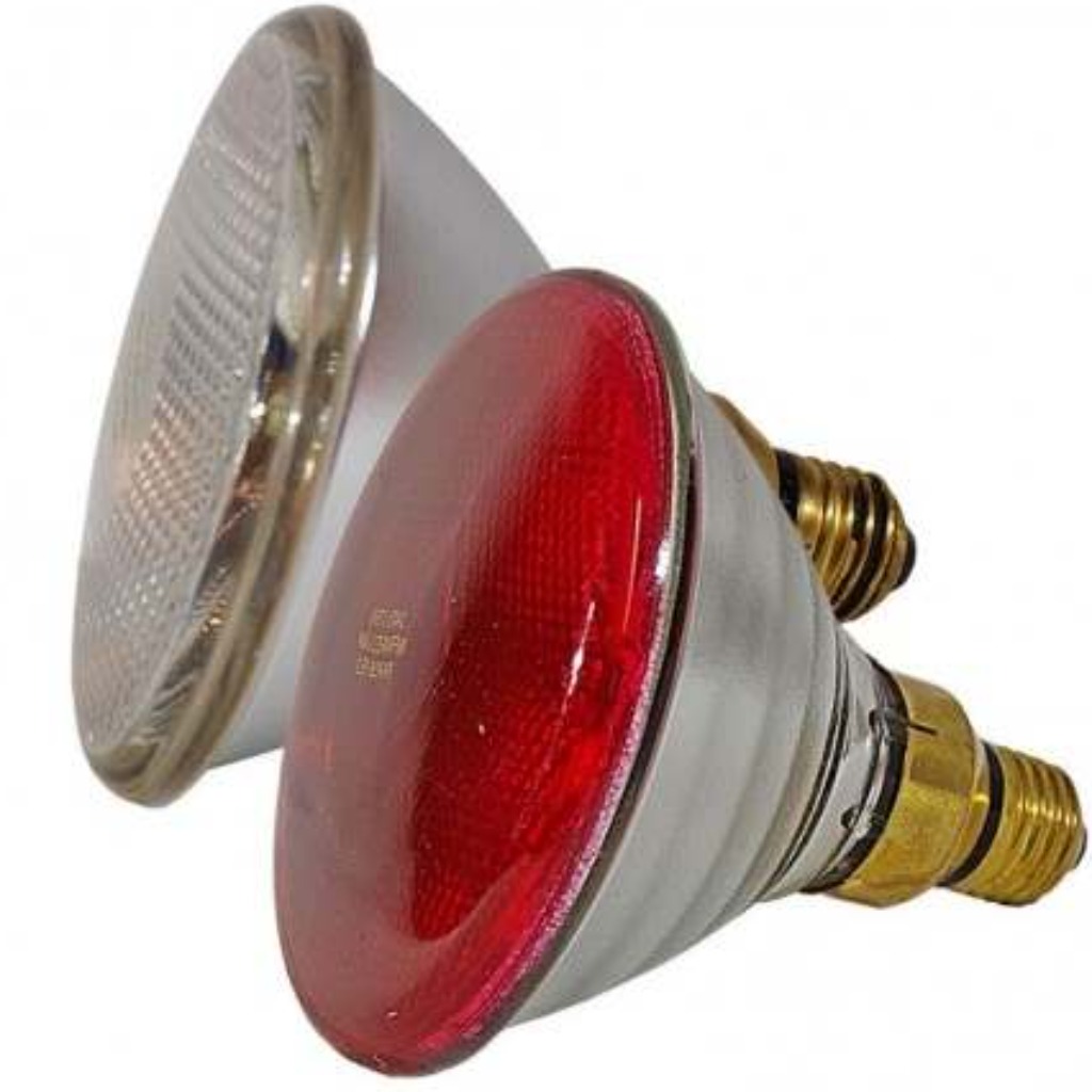 Heating bulb 333 175 W white-red PAR38