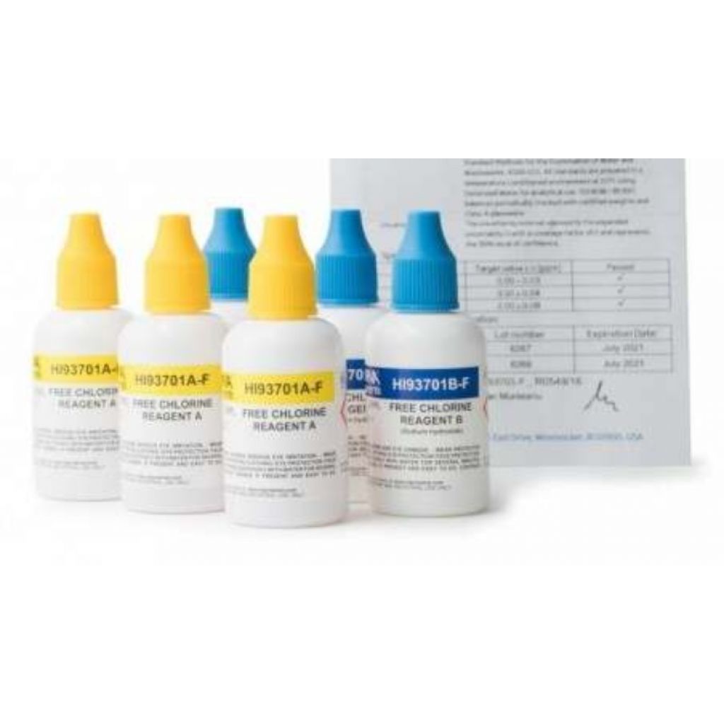 Free Chlorine Liquid Reagent 0.00 to 2.50 mg/L (5.00 mg/L) 300 tests