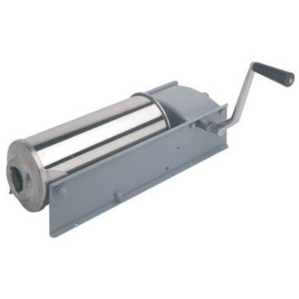 Garhe Trespade horizontal sausage filler with 10 kg 18/8 stainless steel tank