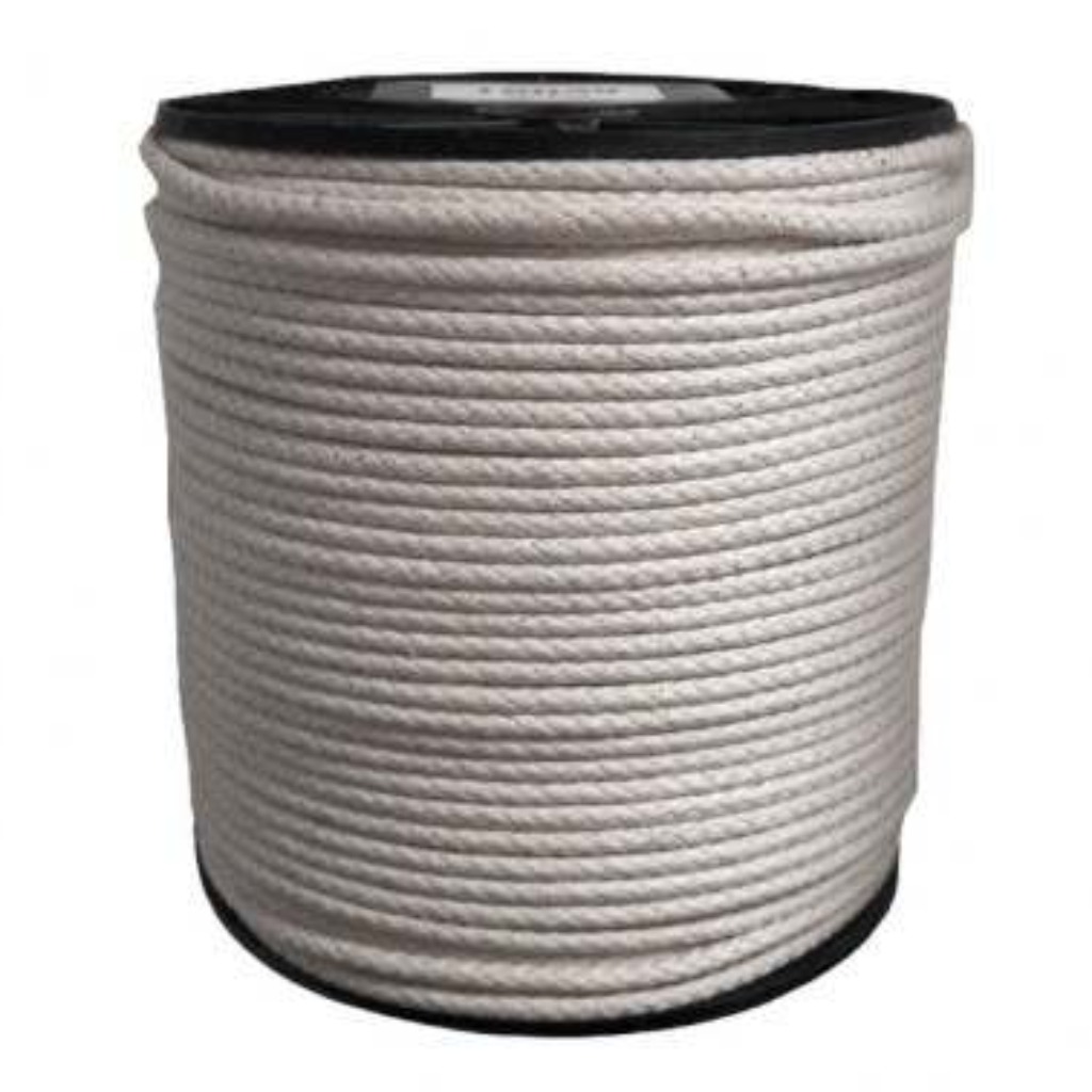 Braided cotton rope 10 mm 200 m - toy for pigs