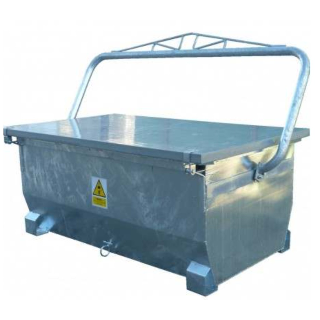 1500 L corpse container with winch