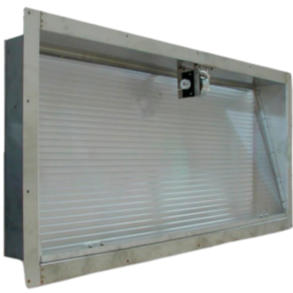 Stainless steel emergency window 150 x 70 cm