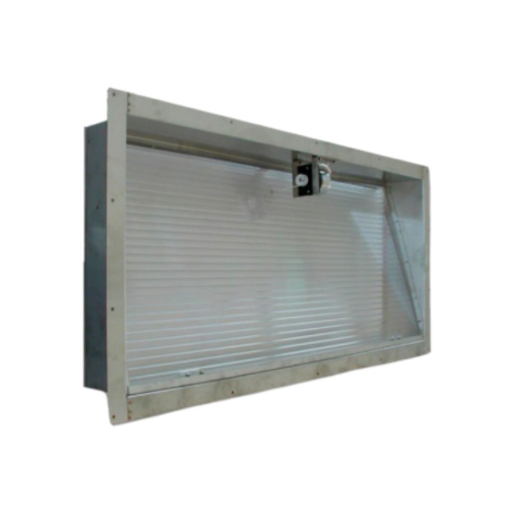 Stainless steel emergency window 100 x 60 cm