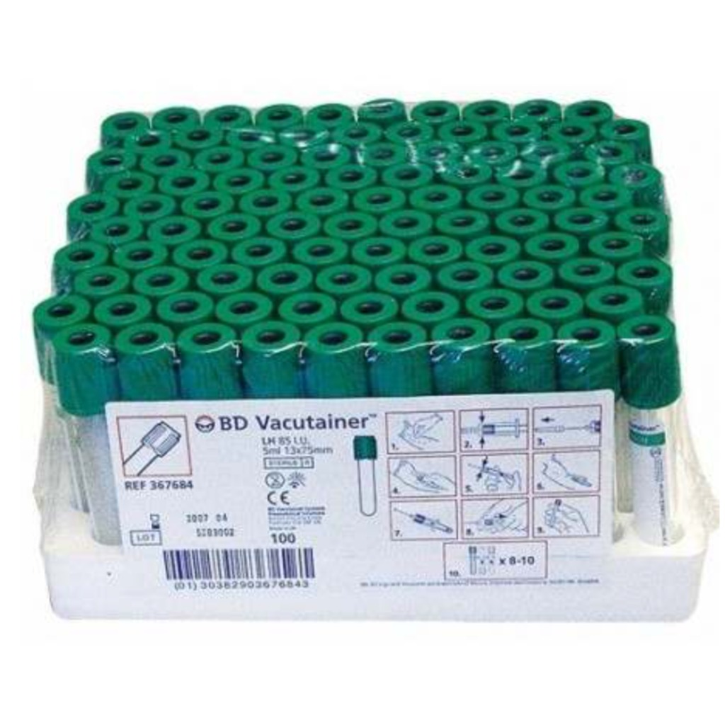 BD Vacutainer Tubes with Lithium Heparin 4ml