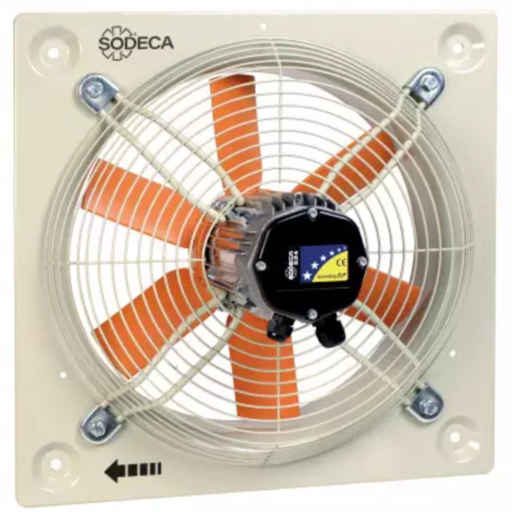 Sodeca HEP Wall-mounted helical fan reinforced plastic propeller