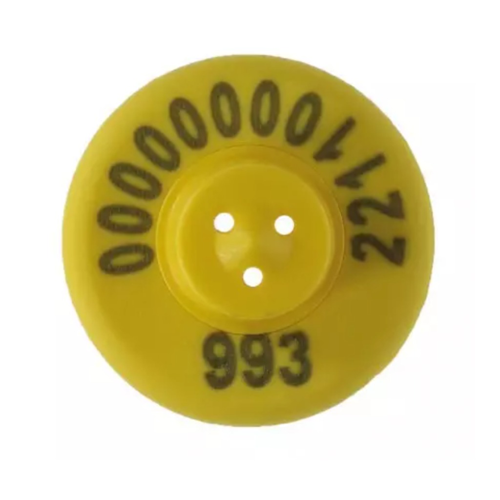 Yellow FDX electronic ear tag