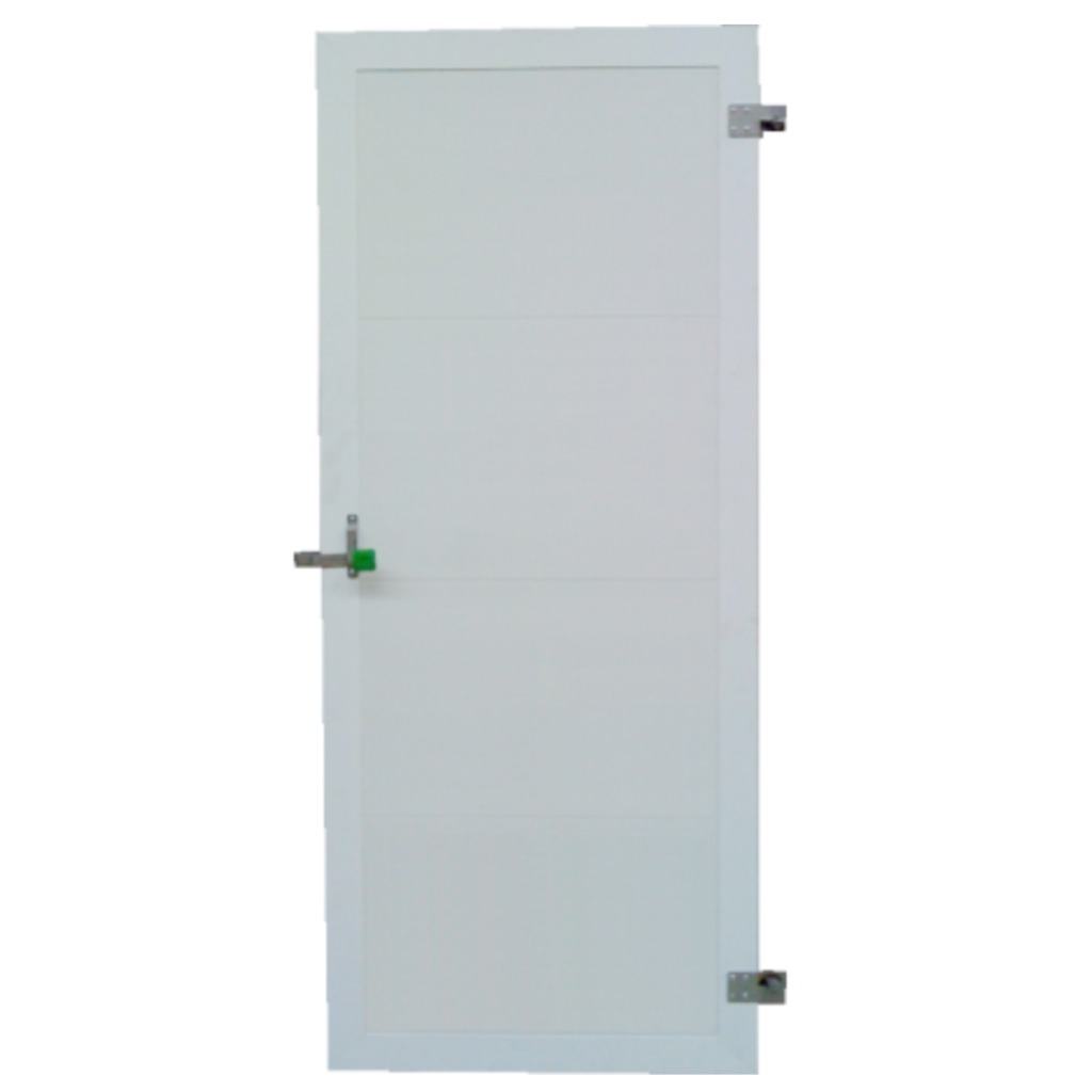 PVC Flat Door with 100 x 200 cm Aluminum Frame